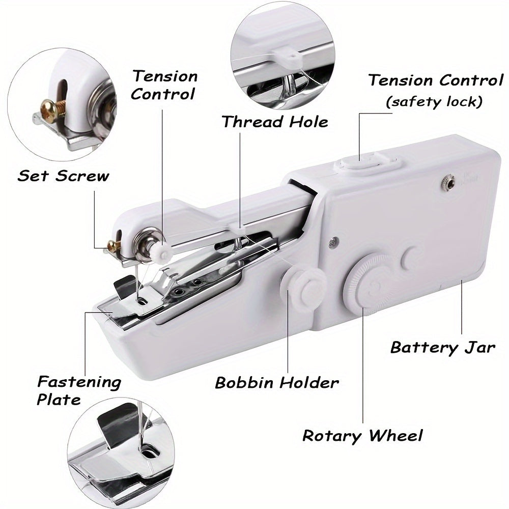 Mini Portable Handheld Sewing Machine for Fabrics Children's Clothes