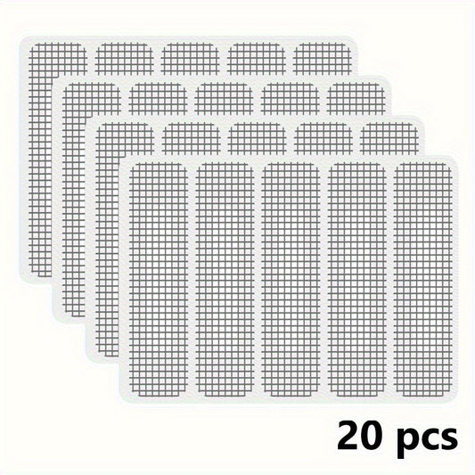20pcs 4 Sheets Window Screen Patch Fix Net Anti Mosquito Insect Stickers Mesh