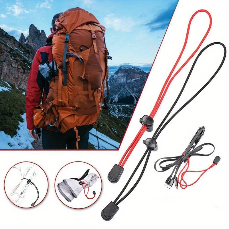 Outdoor Bungee Cable Management Elastic Strap