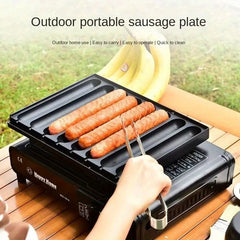 Nonstick Sausage Pan Hot Dog Maker for Outdoor Cooking Kitchen Breakfast