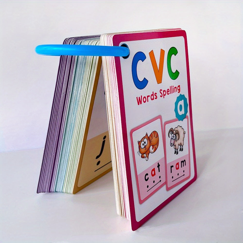 CVC Phonics Flashcards for Kids - Montessori Educational Sight Words Cards