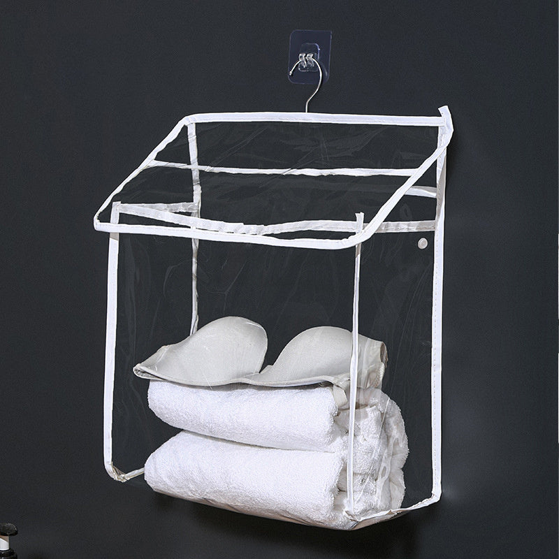 Plastic Hanging Clothes Bag Laundry Storage Waterproof Container