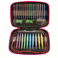 Aluminum Circular Knitting Needles Set Interchangeable Crochet Hooks Weaving