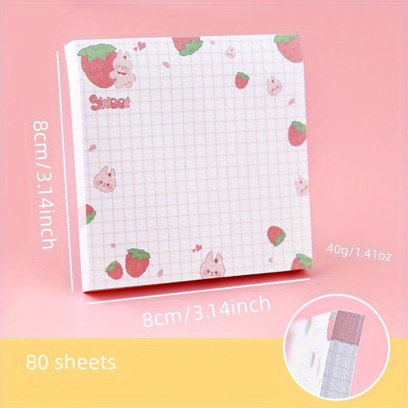 Fruit Cartoon Memo Stickers Fun for Notes 5 Designs