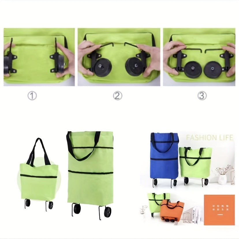 Foldable Handbag Small Cart Large Supermarket Shopping Bag