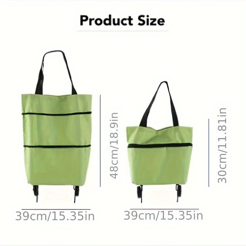 Foldable Handbag Small Cart Large Supermarket Shopping Bag