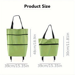 Foldable Handbag Small Cart Large Supermarket Shopping Bag