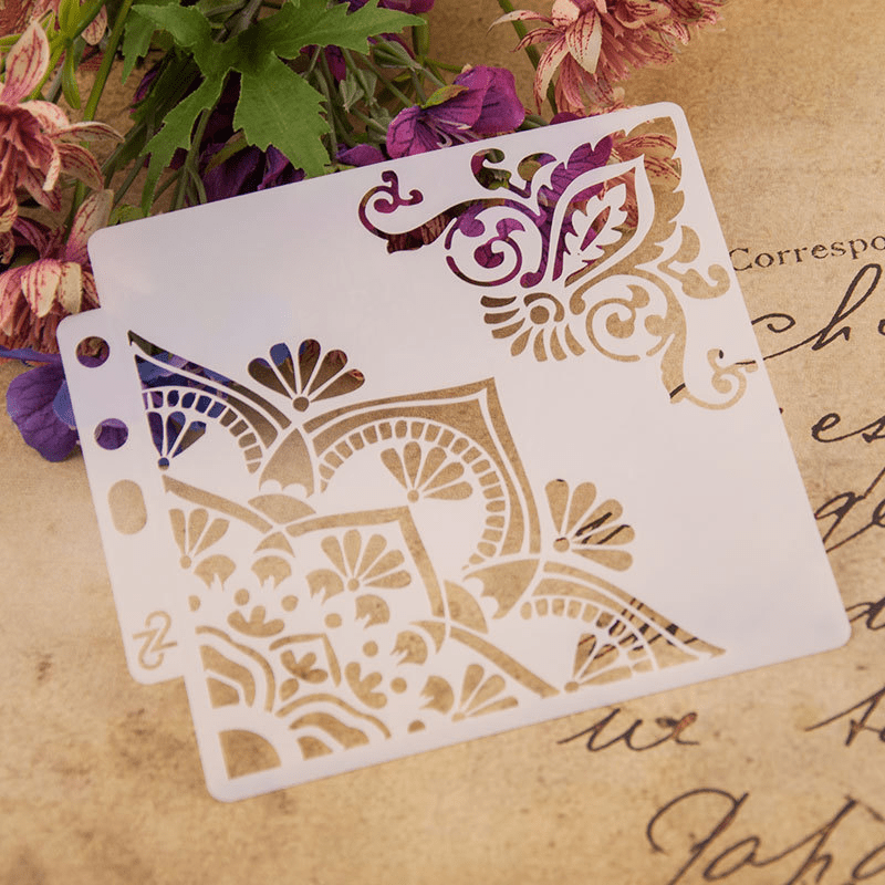 DIY Layering Stencils Painting Scrapbook Coloring Embossing Album