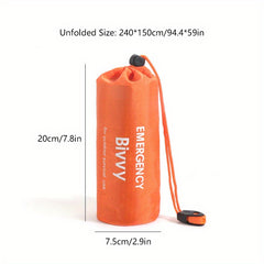Portable Emergency Tent Sleeping Bag Warm First Aid Blanket Single Layer