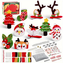 10pcs Wool Needle Felting Kit For Beginners Christmas DIY Art Craft