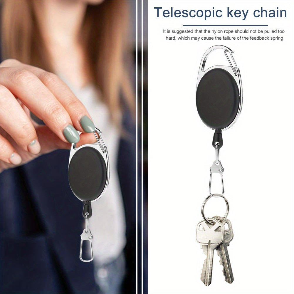 5pcs Retractable Key Chain Key Rings