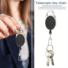 5pcs Retractable Key Chain Key Rings