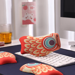 Good Luck Koi Silicone Wrist Rest Fish Pattern Hand Rest Office