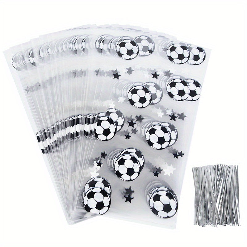 25pcs Soccer Gift Bags for Birthday Football Theme Party