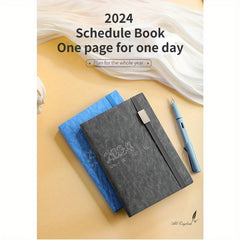 312pg A5 English Schedule Book PU Notebook 365 Daily Planner
