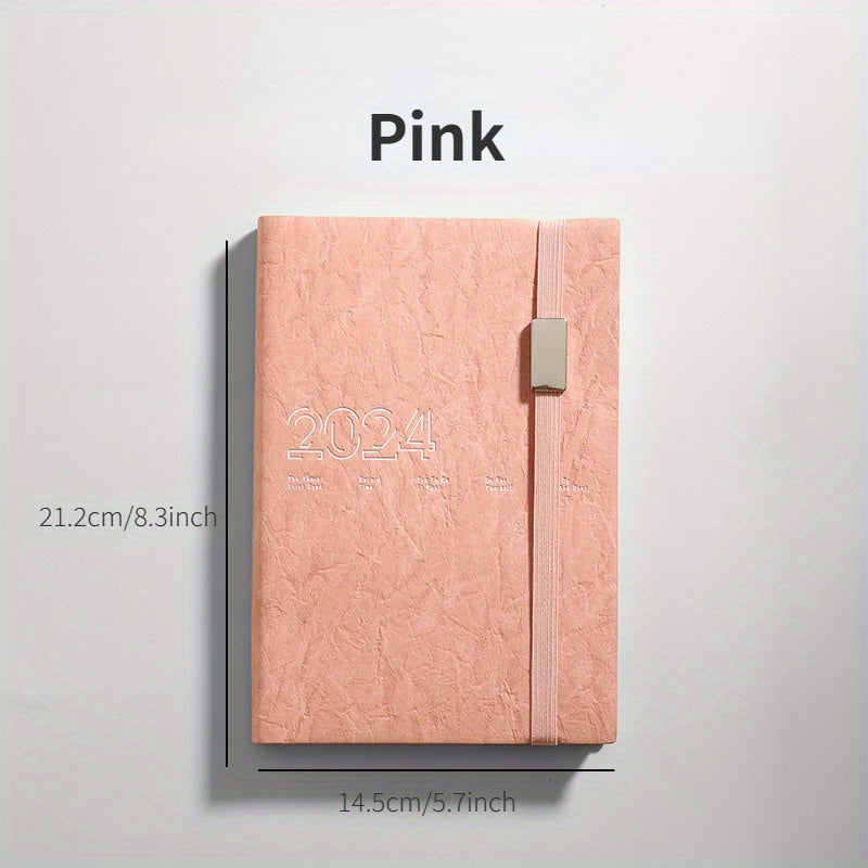 312pg A5 English Schedule Book PU Notebook 365 Daily Planner