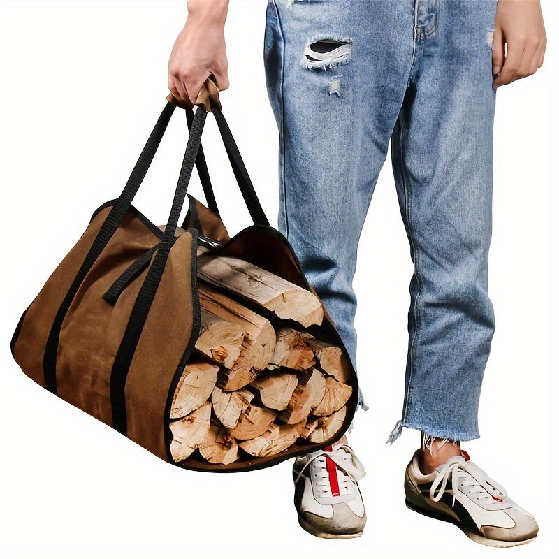 Durable Firewood Storage Handbag for Camping