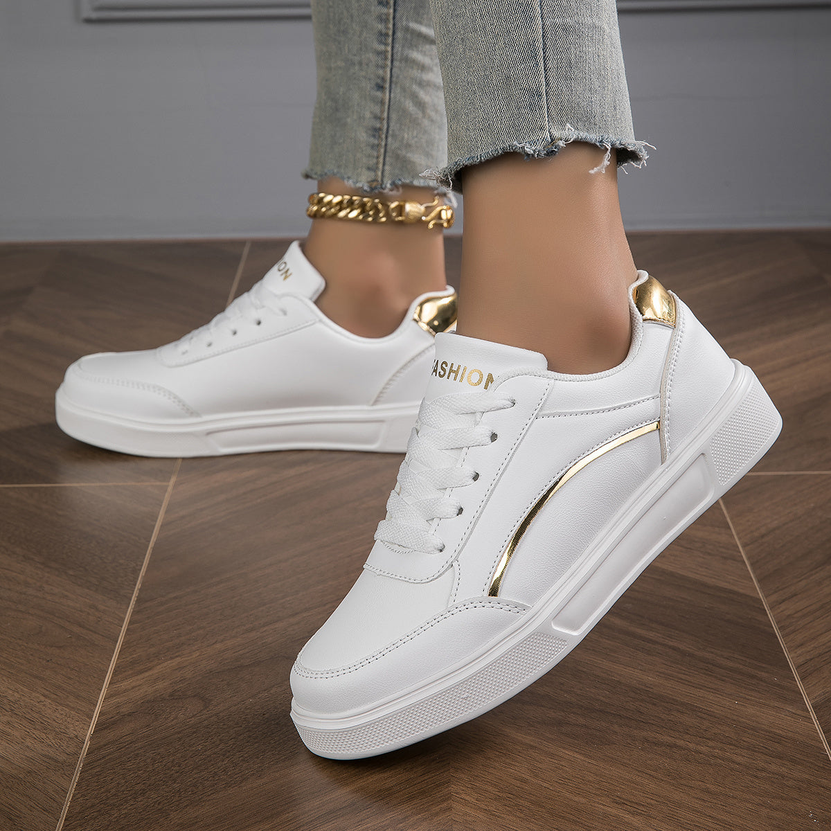 Women's Heighten Skate Shoes Lace Up Sneakers