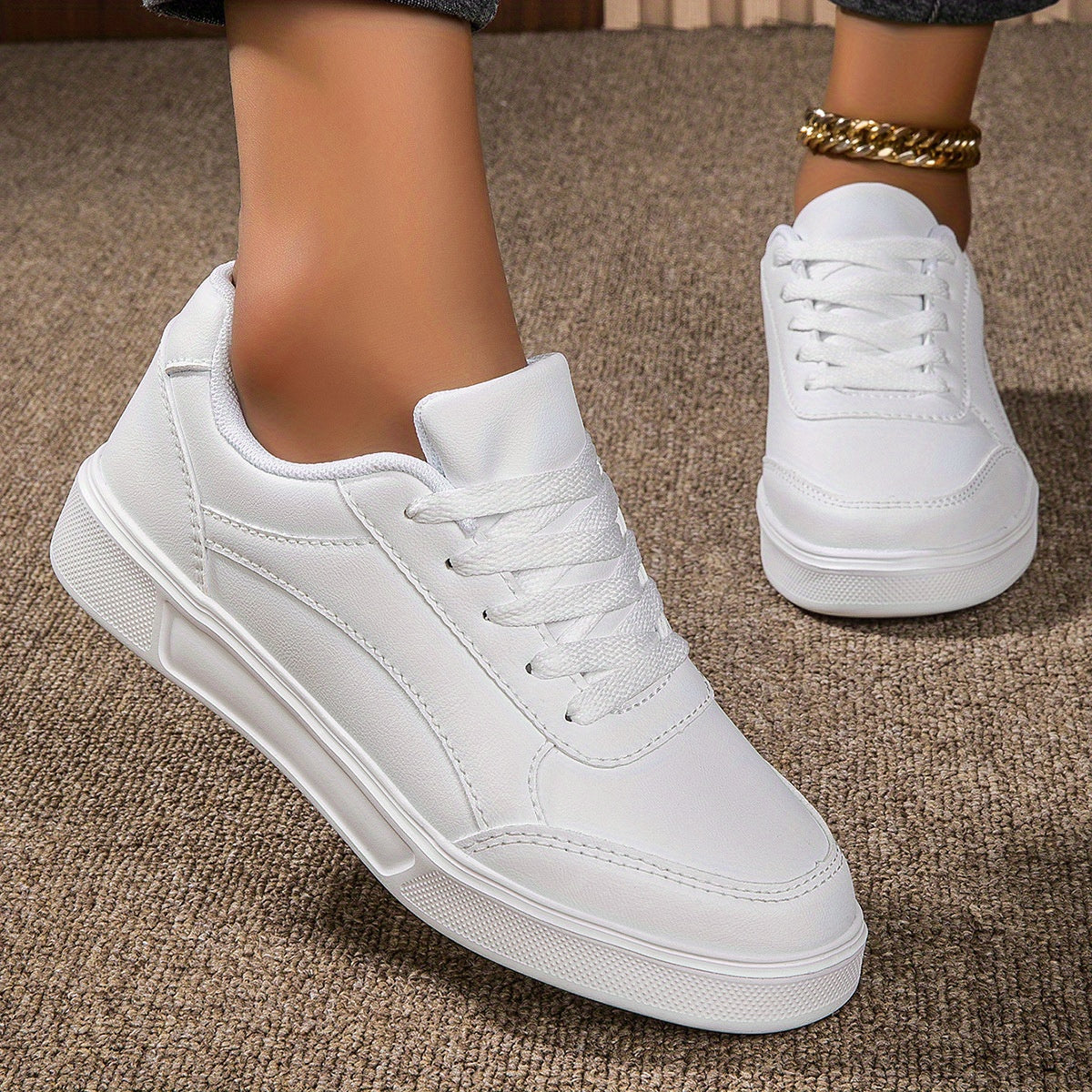 Women's Heighten Skate Shoes Lace Up Sneakers