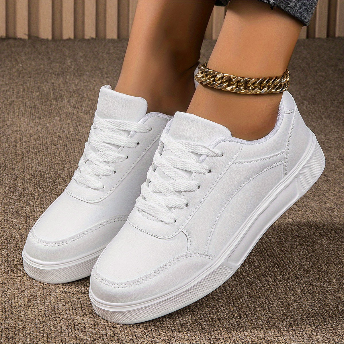 Women's Heighten Skate Shoes Lace Up Sneakers