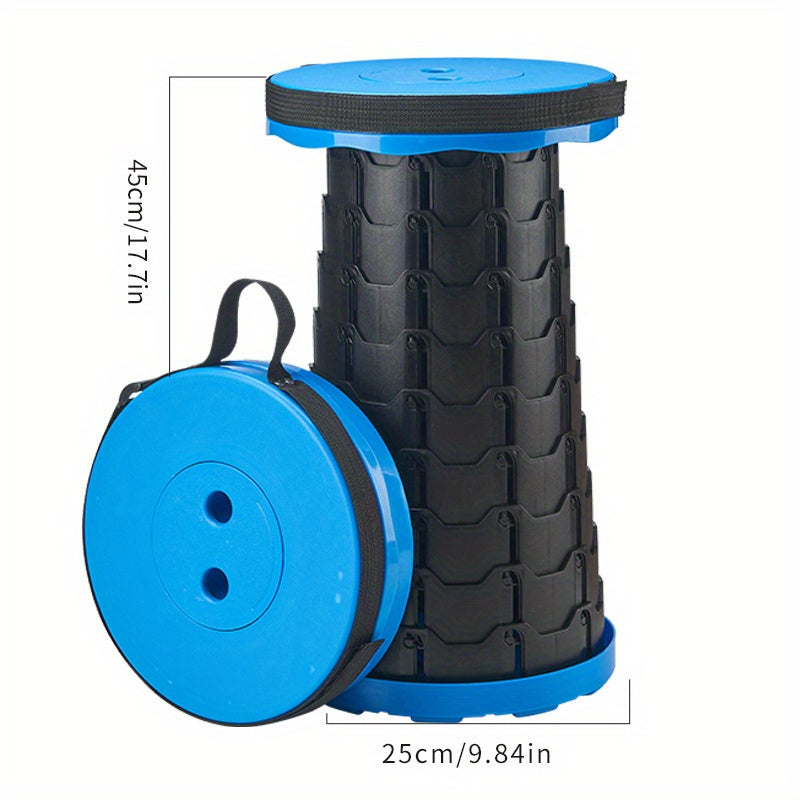 Portable Folding Stool Adjustable Extendable Stool For Outdoor Camping