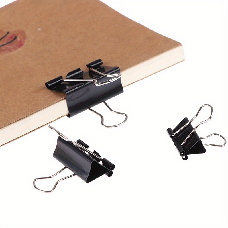 10pcs Metal Binder Clips 19mm 25mm 32mm Office Supplies Binding Clips