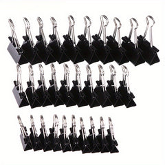 10pcs Metal Binder Clips 19mm 25mm 32mm Office Supplies Binding Clips