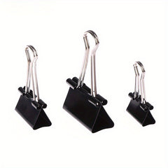 10pcs Metal Binder Clips 19mm 25mm 32mm Office Supplies Binding Clips