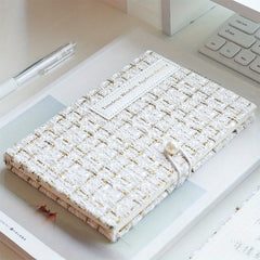 Small Fragrance Girl Strap Travel Journal Checkered Notebook
