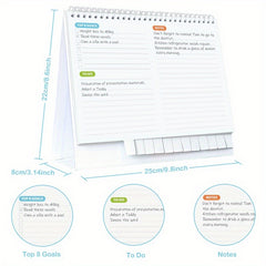 Small Desk Calendar Standing Decor Desktop Schedule Calendar