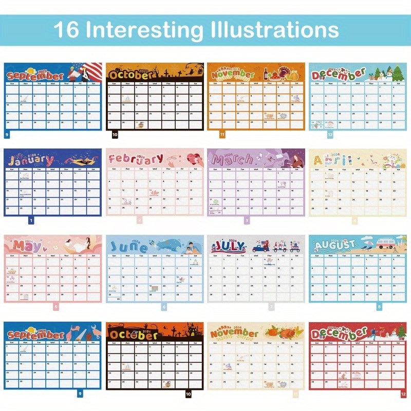 Small Desk Calendar Standing Decor Desktop Schedule Calendar
