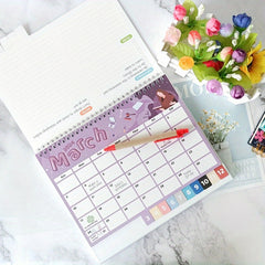 Small Desk Calendar Standing Decor Desktop Schedule Calendar