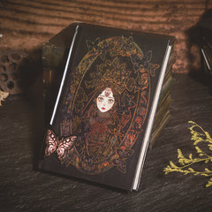 Vintage Gothic Style Illustration Journal with Bronzing Girlish Design