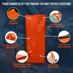 Emergency Sleeping Bag Survival Bivy Sack for Outdoor Camping