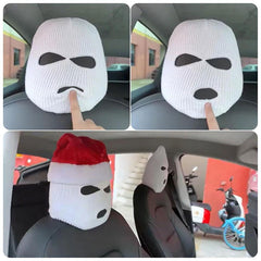 Funny Hat Car Seat Headrest Cover Christmas Decor
