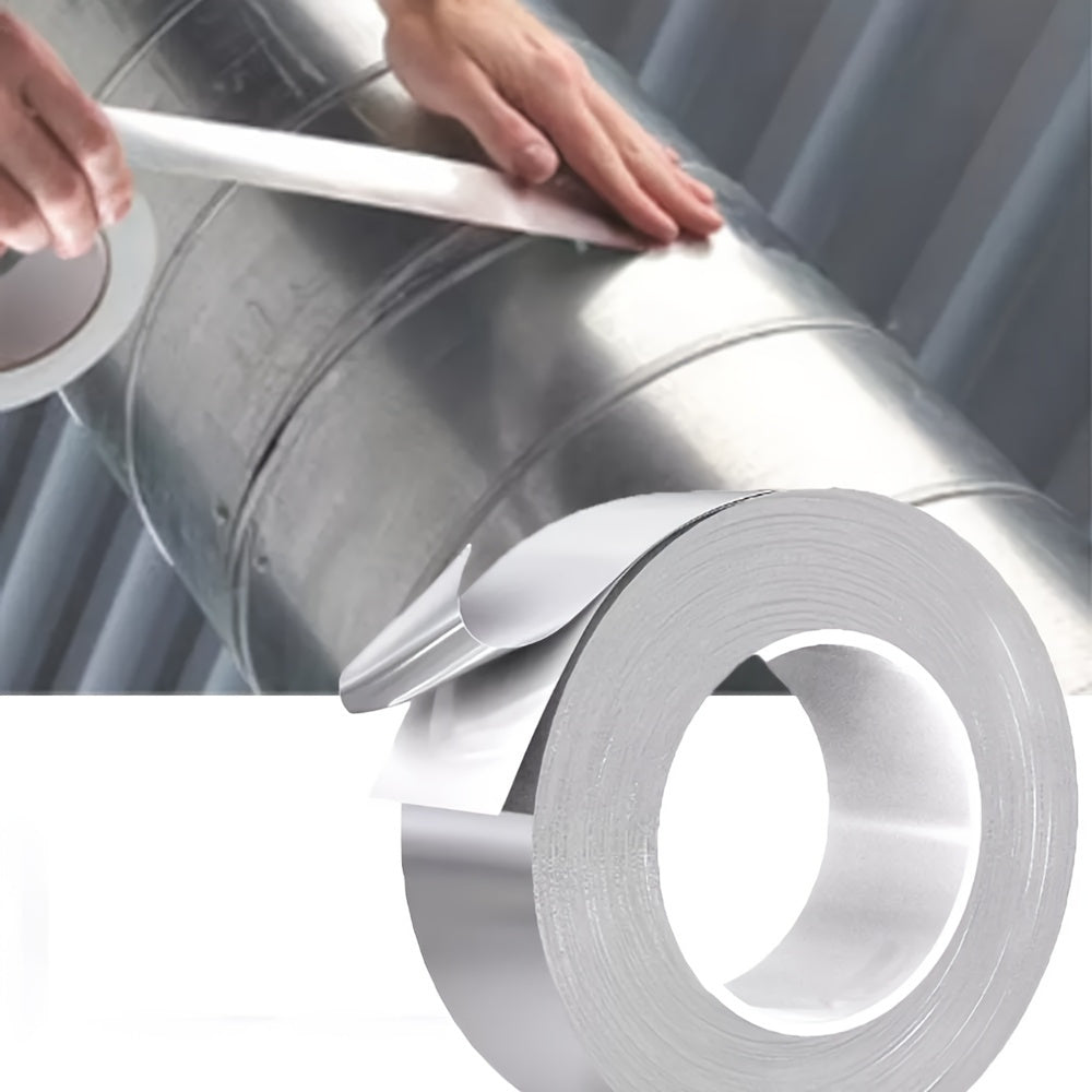 1pc HVAC Waterproof Fireproof Aluminum Foil Tape Strong Adhesive Tape