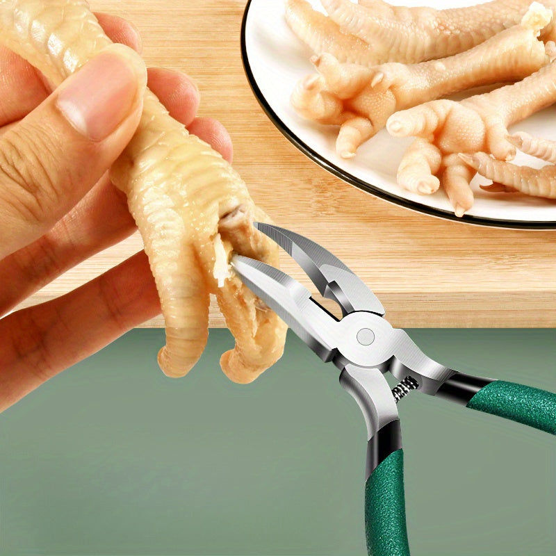 Needle Nose Plier Bone Shaving Scissor Boneless Pliers Chicken Duck Claw Boning