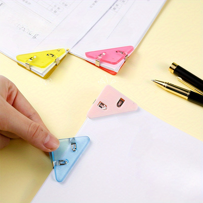 Transparent Triangle Clip Office Stationery Bookclip