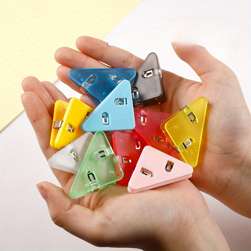 Transparent Triangle Clip Office Stationery Bookclip
