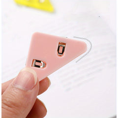 Transparent Triangle Clip Office Stationery Bookclip