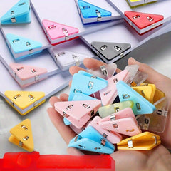 Transparent Triangle Clip Office Stationery Bookclip