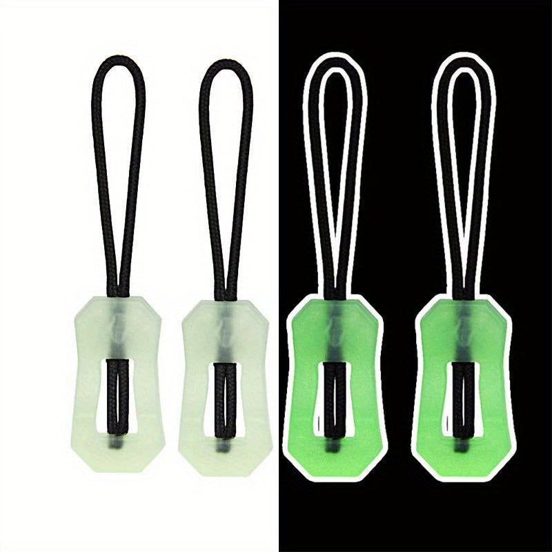2pcs Mountaineering Backpack Zipper Heads Outdoor Sports Camping Nightlight