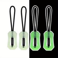 2pcs Mountaineering Backpack Zipper Heads Outdoor Sports Camping Nightlight