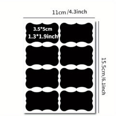 96pcs Chalkboard Sticker Labels Reusable for Storage Jars Canisters Bottles