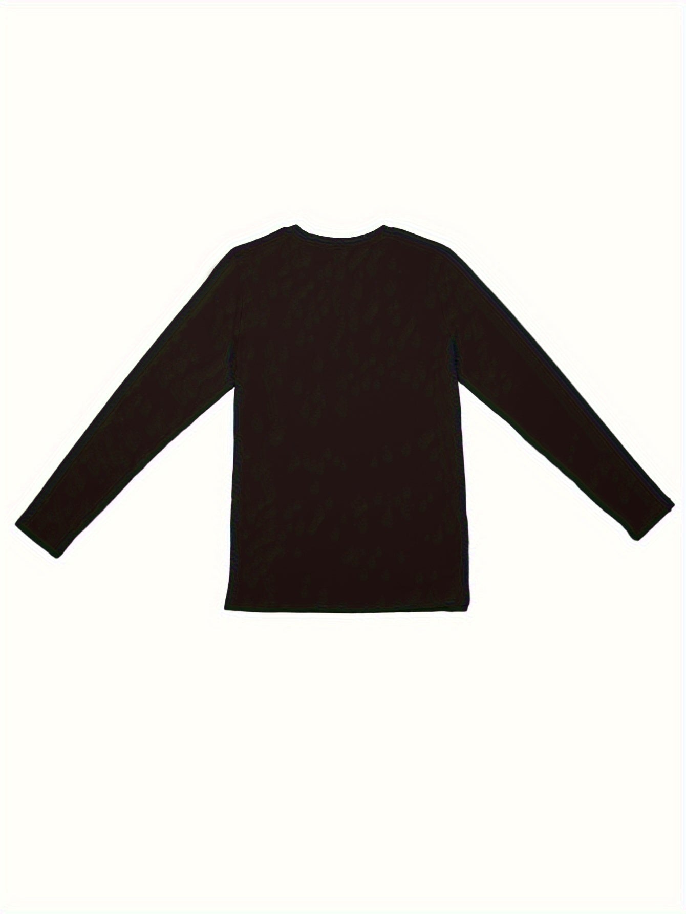 Christmas Hat Print Lounge Top Long Sleeve Crew Neck Women's Pajama