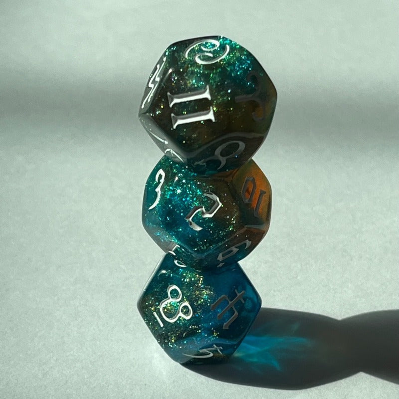 3pcs Astrology 12 Sided D12 Zodiac Dice for Tarot Cards Game