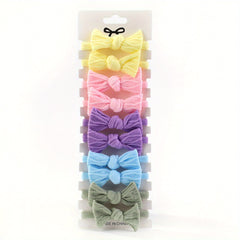 10pcs Bow Decor Headband for Baby Girls