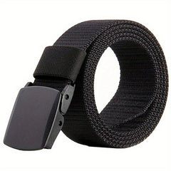 Men's Military Belt Automatic Buckle Nylon Canvas Belt For Outdoor