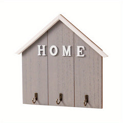 Solid Wooden Hook One Row Creative Entryway Hanging Clothes Hook