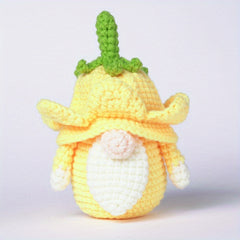 Crochet Material Package DIY Wool Crochet Flower Elf Ornaments Kit